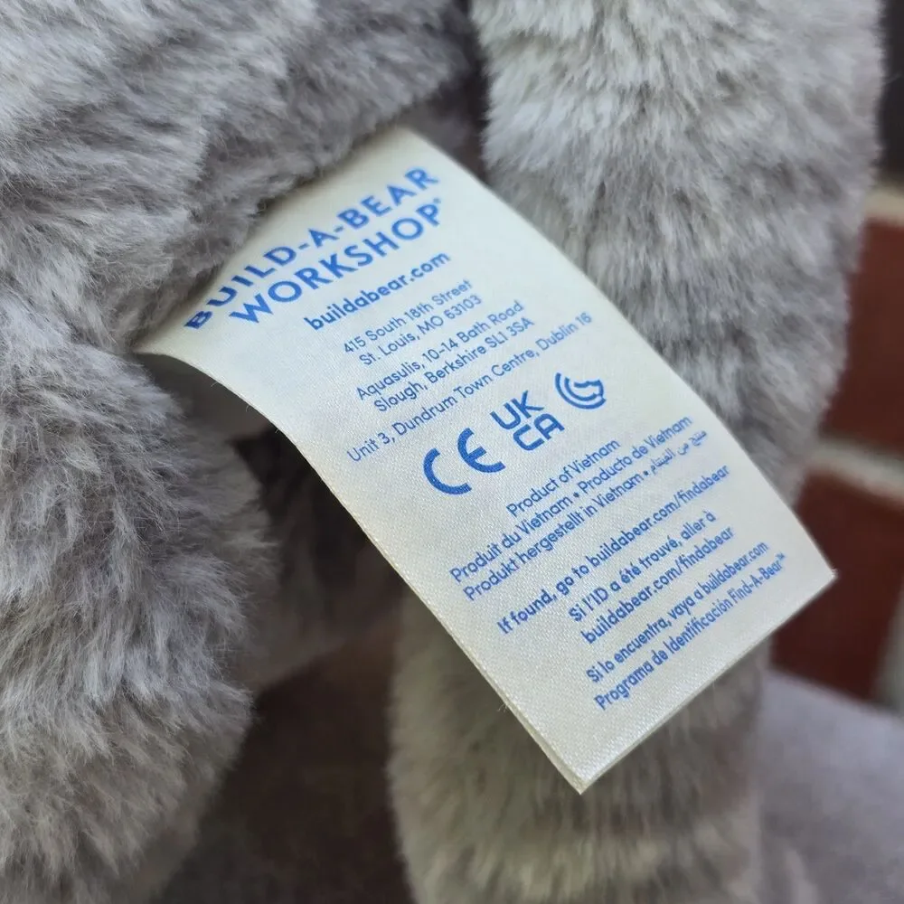 Build-A-Bear Workshop Promise Pets Grey & White Cat Plush Heterochromia Eyes